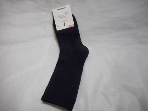 Calzedonia Women's Fashion Blue Thermal Cotton Short Socks One Size - Picture 11 of 11