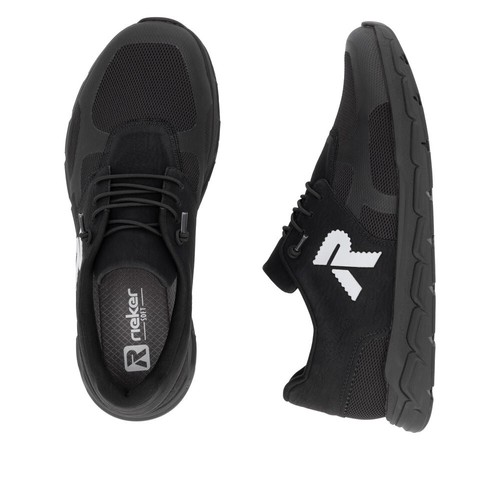 Rieker Men's Slippers Trainers Sports Shoes Low Shoes Black 09100 - Picture 9 of 11