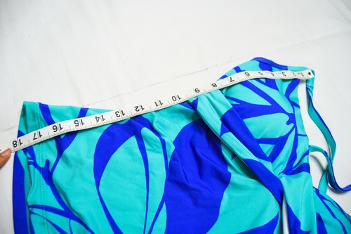 Traje de baño para mujer JAG Tankini Top Crossback Hojas Azul Claro Talla 34D/DD Nuevo con etiquetas - Imagen 3 de 4