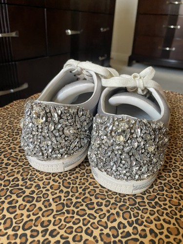 Badgley Mischka “Shirley” Crystal Encrusted Sneaker - Picture 3 of 7