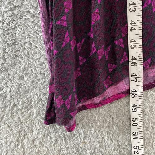 Soft Surroundings Kaftan Kimono Cardigan Womens Small Floral Boho Duster Purple - Picture 4 of 12
