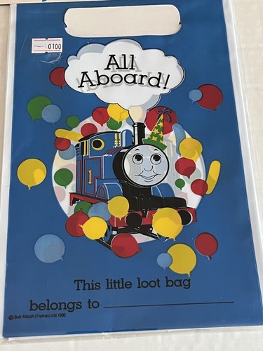 Vtg 1991 Thomas The Tank Engine Train Gift Treat Bags 2 pks 16 Bags Total New - Picture 2 of 8