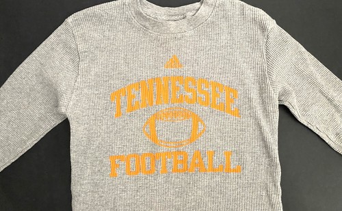 Adidas Tennessee Volunteers Thermal Long Sleeve Gray Shirt Youth M Size 10/12 - Picture 2 of 4