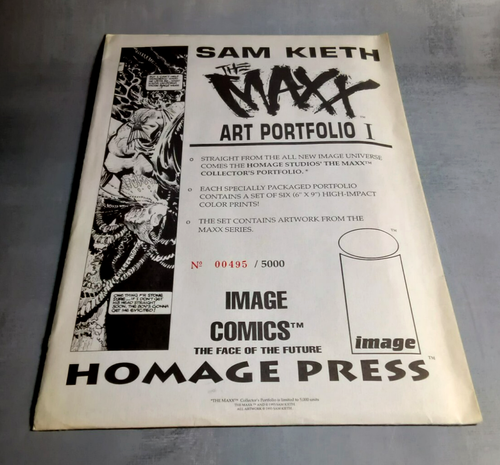 SAM KIETH / THE MAXX Art Portfolio I ~ SEALED / #495 / Six 6" x 9" Color Prints - Picture 3 of 7
