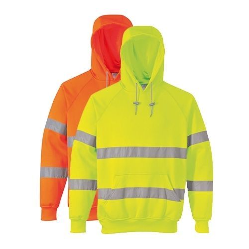 Portwest B304 Hi-Vis Hooded Sweatshirt Yellow or orange S-4XL Portwest B304 Hi-Vis Hooded Sweatshirt Yellow or orange S-4XL