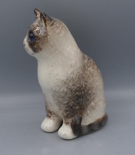 Winstanley Cats - Grey & White Cat Size 1 - Signed - Glass Eyes - British Made - Picture 3 of 6