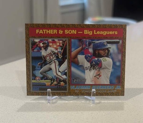 2025 Topps Heritage- Guerrero /Guerrero Jr. Color of the Year #/76 - Picture 1 of 2
