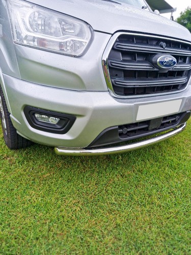Barra de alerón para adaptarse a Ford Transit MK9 2021+ furgoneta accesorios de tubo delantero de acero inoxidable - Imagen 6 de 7