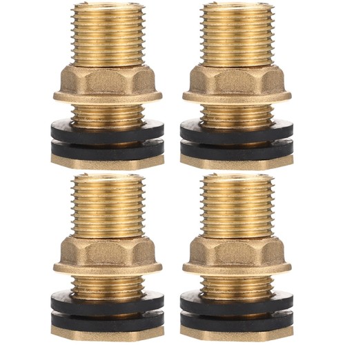2 PCS Water Tote Hose Adaptor Brass Connector Tank Outlet Fitting - Picture 11 of 12