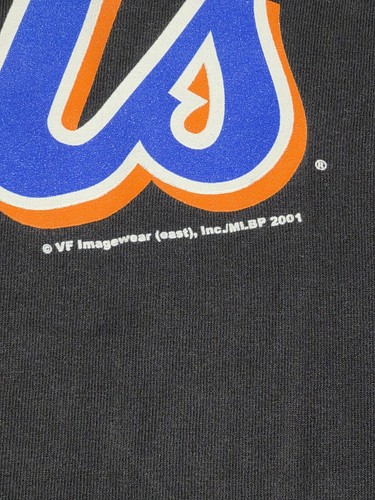 Vintage 2001 Mike Piazza #31 New York Mets T-Shirt Men’s Small Black VF... - Picture 8 of 8