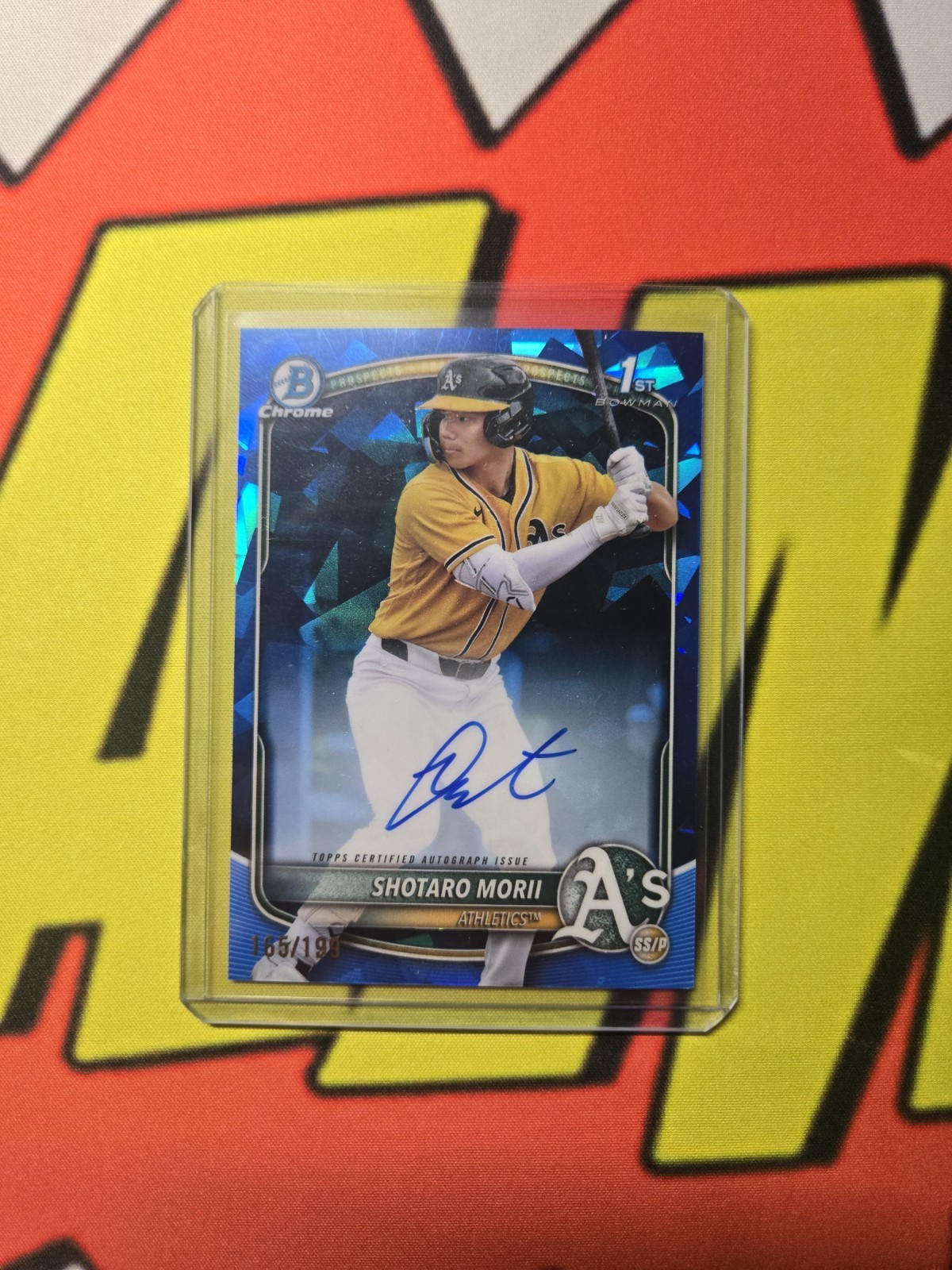 2025 BOWMAN CHROME SAPPHIRE EDITION 1ST SHOTARO MORII CPSA-SM AUTO #/199