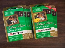 180 (2 60-packs 3 20-packs) Fuji Film Gallery Select Photo Paper 4x6 Glossy 75lb