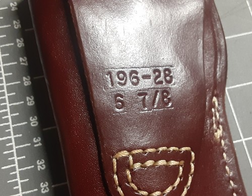 Triple K 196-28 Carrylite Leather Holster RH for Ruger MK I, II, III 6 7/8" NEW - Picture 4 of 5