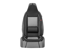 Ultimate Speed Auto Sitzaufleger Sitzauflage mit Lordosenstütze schwarz/grau
