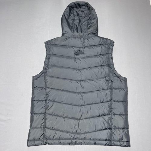 Spyder Pelmo Puffer ThermaWEB Vest Mens XL Gray Hooded Don Julio Quilted - Picture 2 of 16