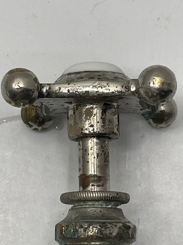 Rubinetto lavandino bagno ottone cromato standard antico vintage ricambi vecchi - Foto 7 di 24