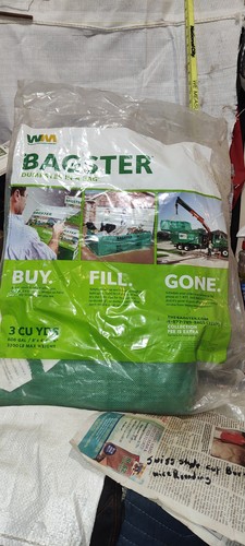 WM Pattumiera Gestione Rifiuti Verde in Sacchetto 8' x 4' x 2' 6" Nuovo 3 Yd³ - Foto 2 di 5