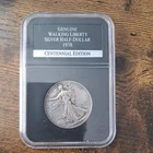 1938 Walking Liberty Silver Half Dollar, 90% Silver, Certified as Genuine