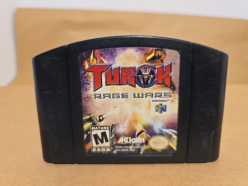Turok Rage Wars (Nintendo 64, N64) Authentic  Game Cartridge TESTED