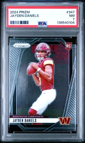 2024 Panini Prizm #347 Jayden Daniels PSA 7