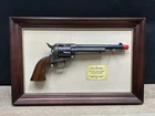 Franklin Mint Doc Holliday .45 Revolver Official Issue Replica Display In Frame