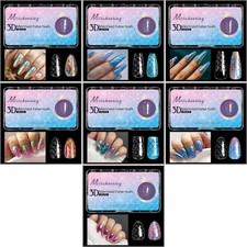 Mermaids Press On Nail Acrylic Fake Nail On Nail Clear Nail Extension Tip