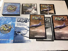 Lot of 3 Fly Flight Simulator Pc Games Fly  Fly II Fly 2K plus Manuals