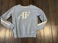 Abercrombie Fitch Soft Logo Womens S Light Blue Sweatshirt