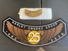 Harley Owners Group 2008 Commemorative Pin And Patch 25 Years