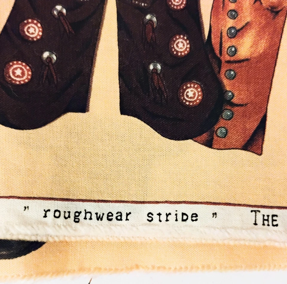 De colección 1995 Roughwear Rayas ALEXANDER HENRY Tela de Algodón 31" x 41" Remanente Foto 4 de 4