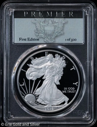 2019-W $1 Proof American Silver Eagle w/ COA PCGS PR 70 DCAM