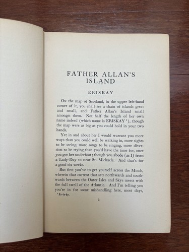 FATHER ALLAN'S ISLAND by MURRAY - HBDJ 1920 1st EDITION ERISKAY SCOTLAND ANTIQUE - Imagen 11 de 15