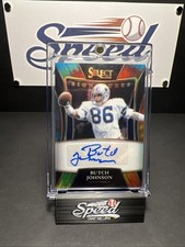 Butch Johnson COWBOYS LEGENDS 2021 Select Prizm Tie-Dye Autograph SSP 15/25