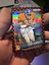 2025 Panini Prizm Tony Dorsett #260 Red Black Checker Prizm Broncos