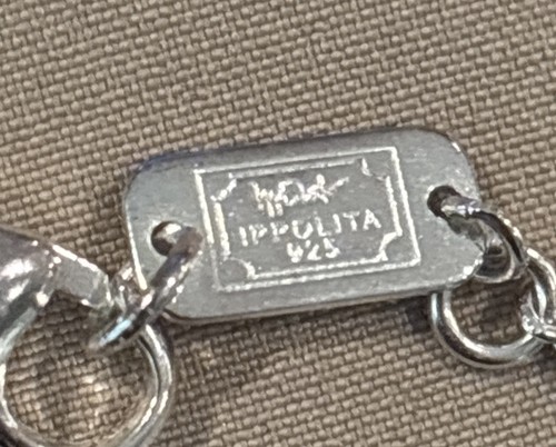 Designer Ippolita Sterling Silver Wavy Disc Chain Link Bracelet - Picture 3 of 6