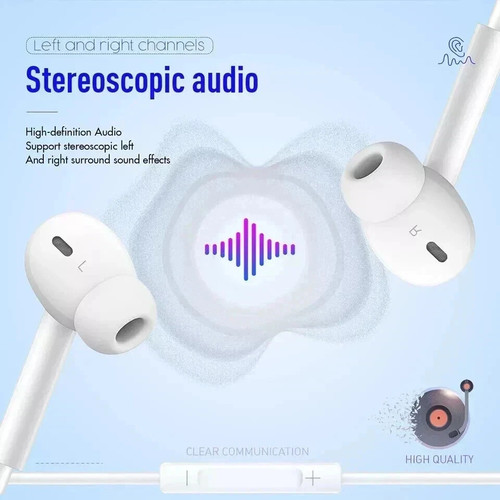 2 pièces écouteurs intra-auriculaires 3,5 mm écouteurs écouteurs pour Samsung/Android - Photo 3 sur 4
