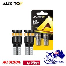 2X CANBUS T10 12V W5W 3014 CAR Yellow TAIL SIDE LED LIGHTS TURN PARK BULB AUXITO