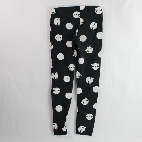 Cat & Jack Black & White Bear Pattern Leggings Youth M 7/8, Good Condition - Picture 2 of 5