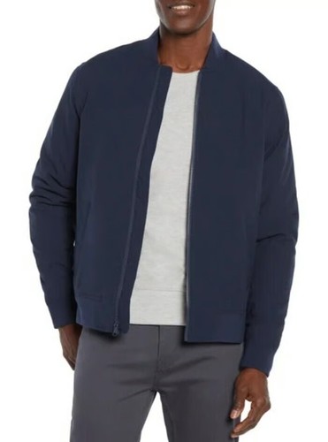 Banana Republic Mens Black ,Blue Zip Bomber Jacket Long Sleeve Size Med LG NWT - Picture 7 of 7