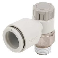 Smc As2201f-N01-07Sa Speed Control Valve, 1/4 In Tube, 1/8 In