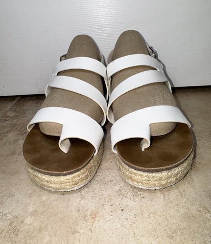 Patrizia By Spring Step Renae Womens 36 Shoes White Platform Espadrille Sandals - Picture 3 of 10