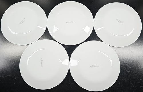 5 Corelle Celebrations Enjoy Appetizer Plates Set Corning Black White Dishes Lot - Picture 19 of 24