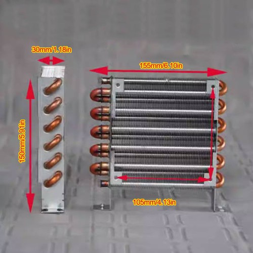 Aluminum-Cu Fin-Tube Heat Exchanger CP2X6X120 Condenser Air/Water-cooled - Bild 1 von 2