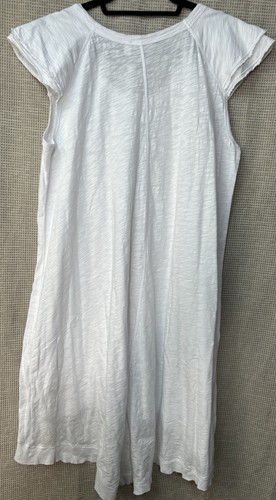 WILT Camicia Asimmetrica Abito Donna Taglia Large Bianco Cotone USA - Foto 2 di 8