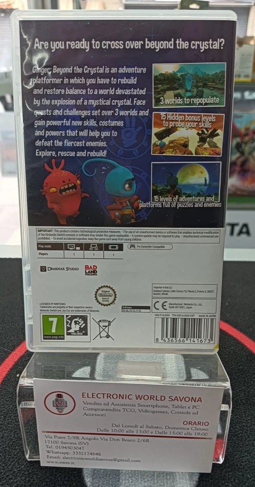 GINGER BEYOND THE CRYSTAL NINTENDO SWITCH USATO MULTILINGUA ITA, foto 2 di 4