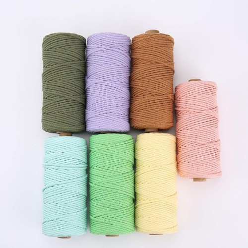 Olivgrün Baumwolle Makramee Kordel, 3 mm x 109 Yards, x 109 Yards,  - Bild 6 von 6