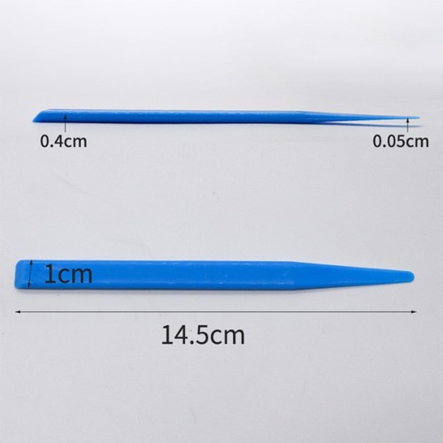 Juego de 10 espátulas mezcladoras de plástico azul para laboratorio dental para material de impresión alginato - Imagen 3 de 12