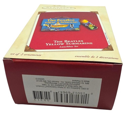 2002 Hallmark Beatles gelbes U-Boot Lunchbox Andenken Ornament IOB QXI5313 - Bild 2 von 7