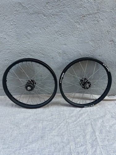 Old School ACS Z-Rims 20" Wheels Set 36 Spoke Black 80s Pat Pend BMX Bike Rims