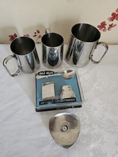 Vintage OLDE HALL & Stelton Stainless Steel Collection Including Unopened Set.